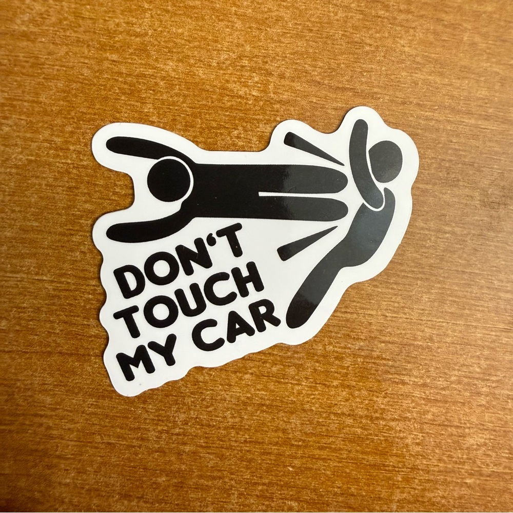 Black and White Car‎ Sticker